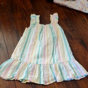 3/$15! Wonder Nation 4t Pastel Striped Ruffle Dress